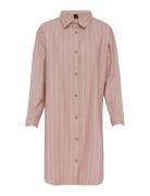 Pilen Yarndyed Flannel Night Shirt Pyjamas Pink Høie Of Scandinavia