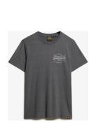 Classic Vl Heritage Chest Tee Tops T-shirts Short-sleeved Grey Superdr...