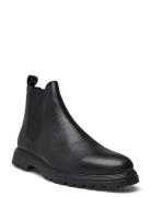 Biagil Chelsea Boot Tumbled Leather Støvletter Chelsea Boot Black Bian...