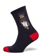 Polo Bear Cotton-Blend Trouser Socks Lingerie Socks Regular Socks Navy...