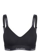 Lght Lined Bralette Lingerie Bras & Tops Soft Bras Tank Top Bras Black...