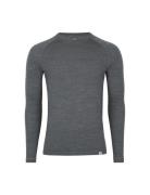 Men's Merino Long Sleeved Shirt Tops T-shirts Long-sleeved Grey Danish...