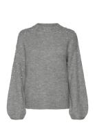 Fqpearl-Pu Tops Knitwear Jumpers Grey FREE/QUENT