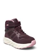 Karlstad Høye Sneakers Burgundy Leaf