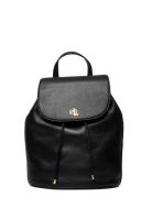 Leather Medium Winny Backpack Ryggsekk Veske Black Lauren Ralph Lauren