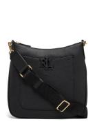 Pebbled Leather Large Cameryn Crossbody Bags Crossbody Bags Black Laur...