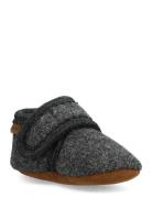 Baby Wool Slippers Tøfler Innesko Grey En Fant