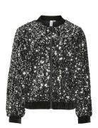 Vmbella Sequin Bomber Jrs Girl Tynn Jakke Skalljakke Black Vero Moda G...