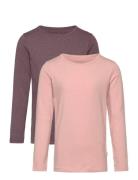 Basic 35 -T-Shirt Ls Tops T-shirts Long-sleeved T-shirts Pink Minymo