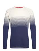 Seamless Ls Top Sport T-shirts Long-sleeved Blue Asics