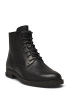 Iman Shoes Boots Ankle Boots Ankle Boots Flat Heel Black Camper