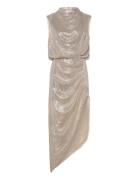 Tilda Sequin Dress Knelang Kjole Cream Ahlvar Gallery