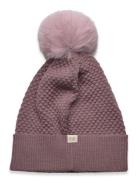 Oslo Beanie - Fake Fur Accessories Headwear Hats Beanie Pink Mp Denmar...