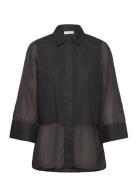 Burrelliw Shirt Tops Shirts Long-sleeved Black InWear