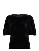 Brynniw Top Ss Tops Blouses Short-sleeved Black InWear