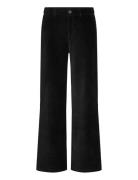 Pzcamilia Hw Pant Bottoms Trousers Wide Leg Black Pulz Jeans