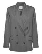 Ceto Herringb Blazer Blazers Double Breasted Blazers Grey Dante6