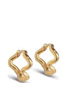 Holly Small Hoops Accessories Jewellery Earrings Hoops Gold Enamel Cop...