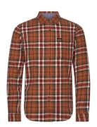 L/S Cotton Lumberjack Shirt Tops Shirts Casual Orange Superdry