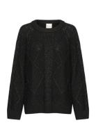 Veramw Knit Pullover Tops Knitwear Jumpers Black My Essential Wardrobe