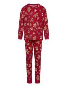 Pyjama Ginger Bread Pyjamas Sett Red Lindex