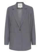 Crcarol Blazer Blazers Single Breasted Blazers Grey Cream