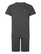 Pajama Set T-Shirt And Shorts Pyjamas Grey GANT