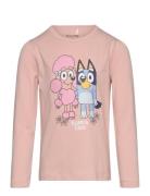 T-Shirt Ls Tops T-shirts Long-sleeved T-shirts Pink Minymo