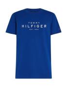 Big Hilfiger Tee Tops T-shirts Short-sleeved Blue Tommy Hilfiger