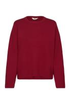 Objreynard Square Sleeve O-Neck Noos Tops Knitwear Jumpers Red Object