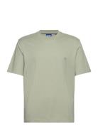 Niley Tops T-shirts Short-sleeved Green HUGO BLUE