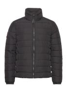 Fuji Emb Padded Jacket Fôret Jakke Black Superdry