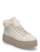 Bold Platf Low Laceup Mg Lth Shoes Wintershoes Beige Calvin Klein