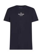 Rwb Hilfiger Tee Tops T-shirts Short-sleeved Navy Tommy Hilfiger