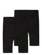 Nlfhaley Seamless Shorts 2P Bottoms Shorts Black LMTD