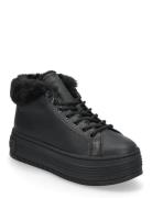 Bold Platf Low Laceup Mg Lth Shoes Wintershoes Black Calvin Klein