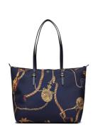 Nylon Medium Keaton Tote Bag Shopper Veske Navy Lauren Ralph Lauren