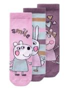 Nmfamina Peppapig 3P Sock Cplg Sokker Strømper Pink Name It