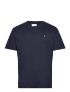 Wwace Tops T-shirts Short-sleeved Navy Double A By Wood Wood