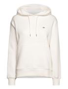 Shield Hoodie Tops Sweat-shirts & Hoodies Hoodies Cream GANT