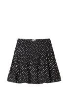 Allover Printed Skirt Dresses & Skirts Skirts Short Skirts Black Tom T...