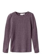 Nmfohusa Ls Top Tops T-shirts Long-sleeved T-shirts Purple Name It