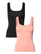 Twin Vest Tops T-shirts & Tops Sleeveless Black HUGO