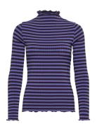 5X5 Stripe Trutte Tee Ls Tops T-shirts & Tops Long-sleeved Blue Mads N...