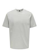 Onsfred Rlx Ss Tee Tops T-shirts Short-sleeved Grey ONLY & SONS