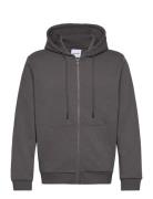 Jjebradley Sweat Zip Hood Noos Tops Sweat-shirts & Hoodies Hoodies Gre...