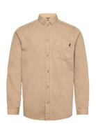 Arlo Reg Co Mcs M Shirt Tops Shirts Casual Beige MCS