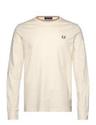 Ls Twin Tipped T-Shirt Tops T-shirts Long-sleeved Cream Fred Perry