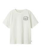 Nkmtobobbi Ss Nreg Top Box Tops T-shirts Short-sleeved White Name It