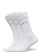 Soft Cotton Socks 3-Pack Underwear Socks Regular Socks White GANT